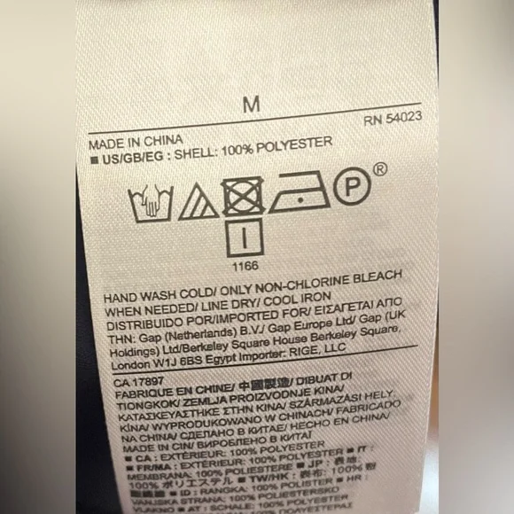 Banana Republic-Navy blue Ruffled Long-Sleeve Blouse Size M - Picture 6 of 6